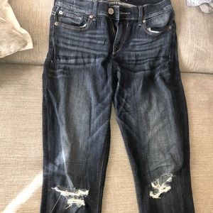 Dark Wash Distressed Jeans